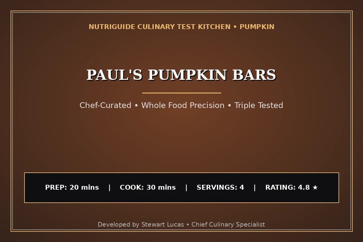 Paul'S Pumpkin Bars
