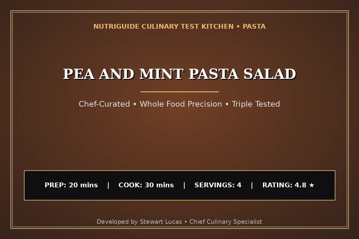Pea And Mint Pasta Salad
