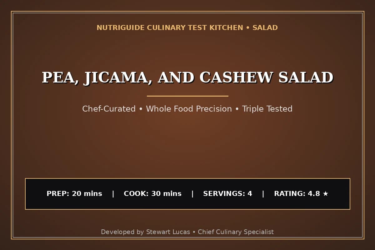 Pea, Jicama, And Cashew Salad