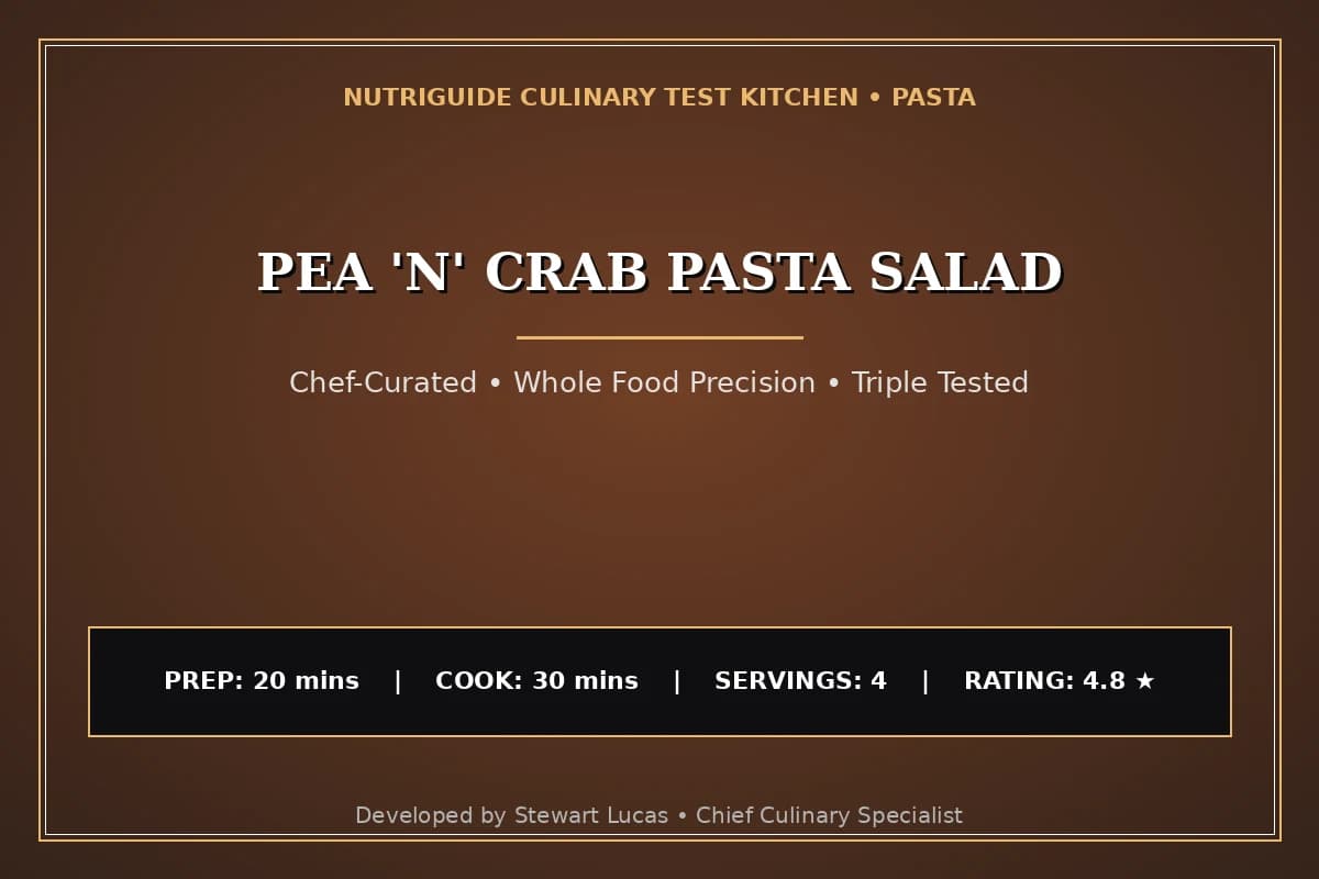 Pea 'N' Crab Pasta Salad