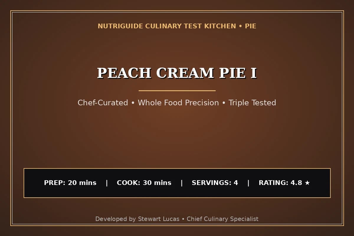 Peach Cream Pie I
