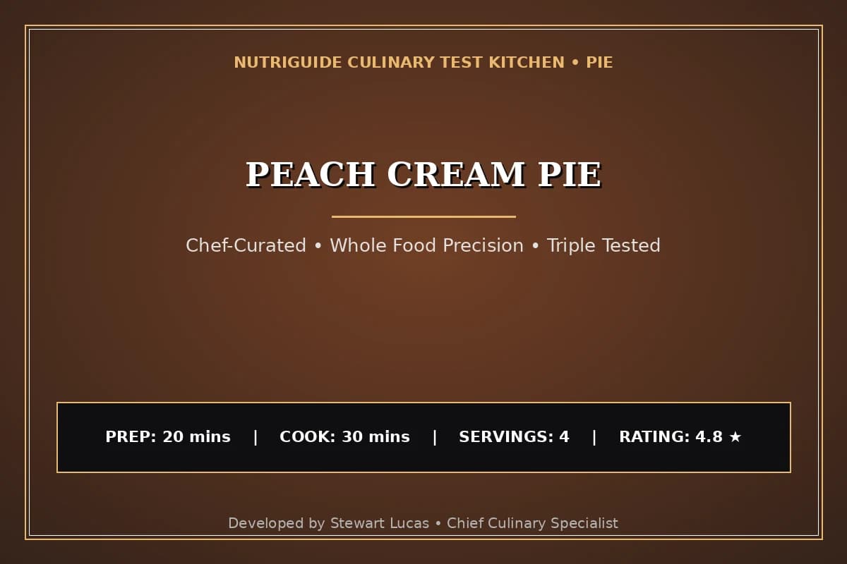 Peach Cream Pie