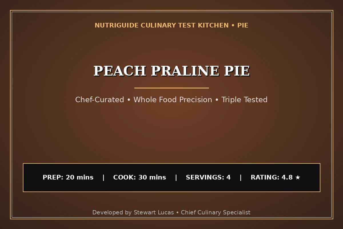 Peach Praline Pie
