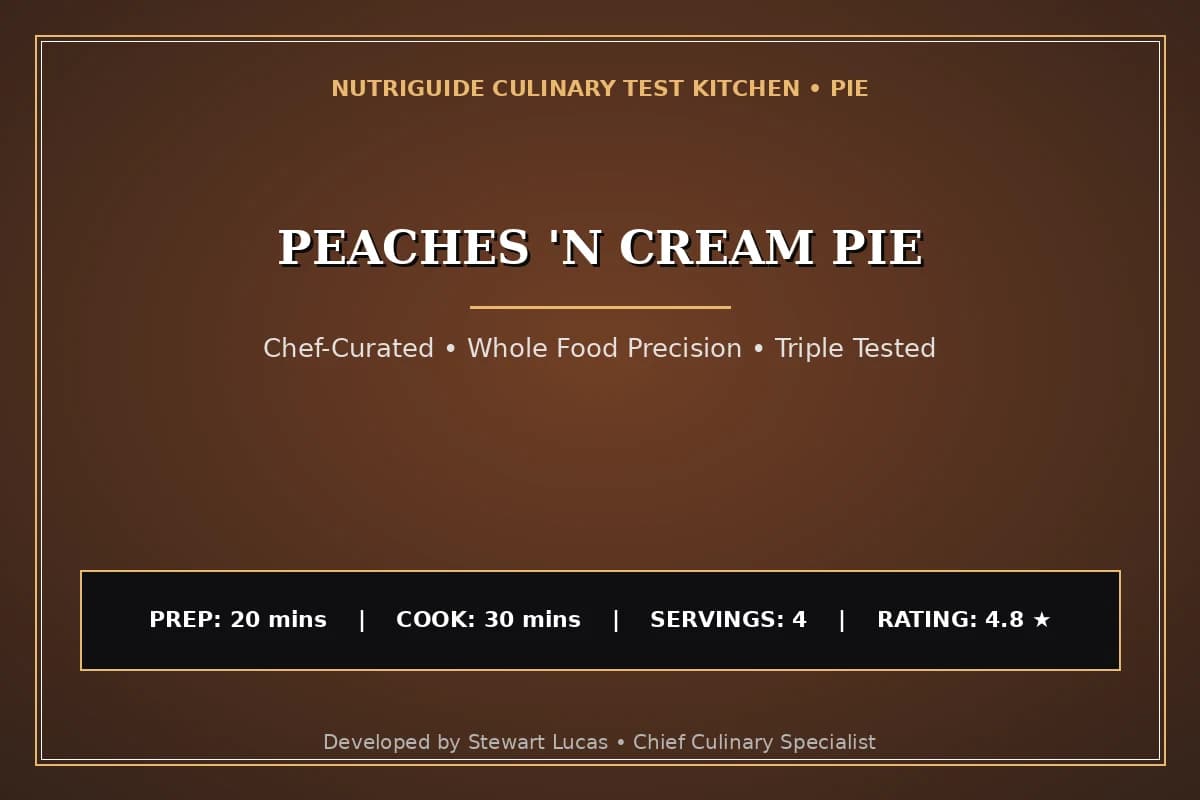 Peaches 'N Cream Pie