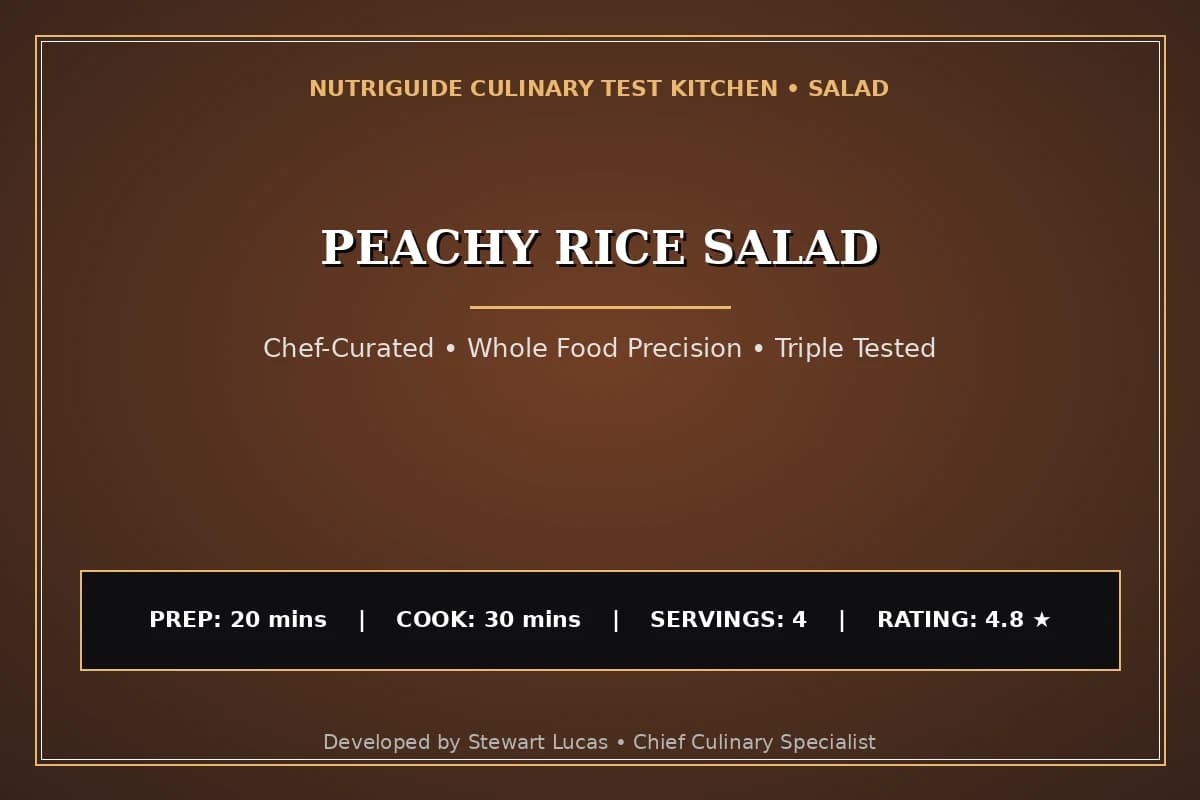 Peachy Rice Salad
