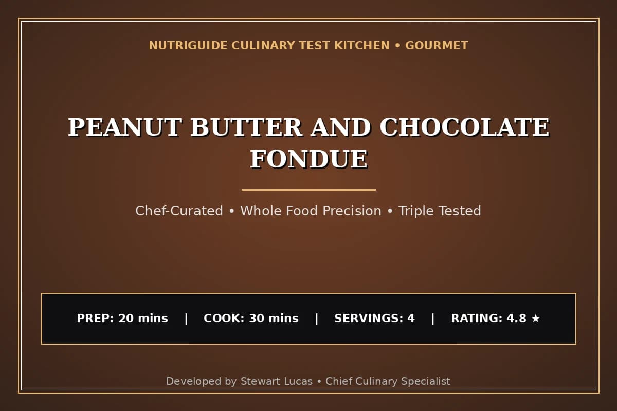 Peanut Butter And Chocolate Fondue