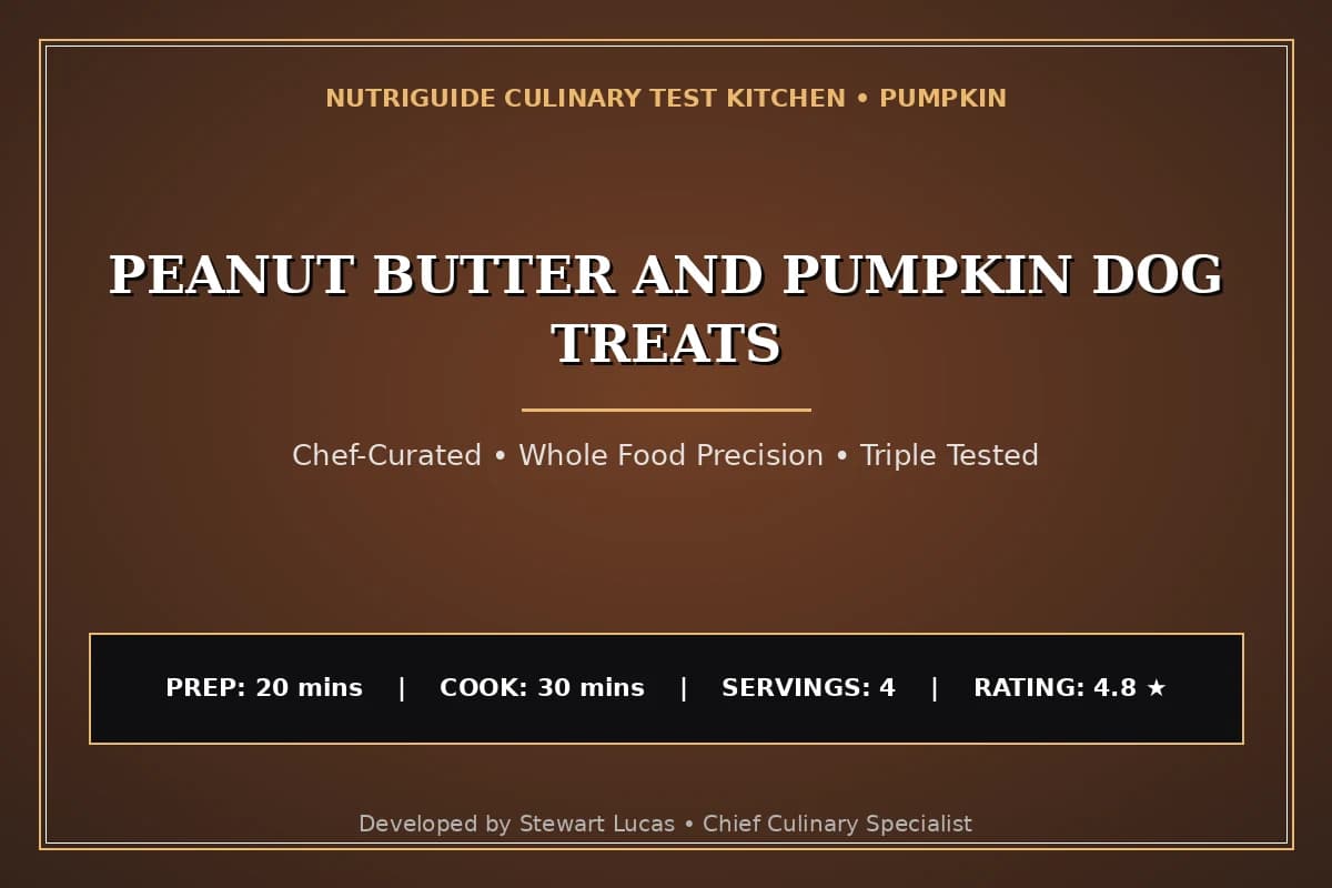 Peanut Butter And Pumpkin Dog Treats