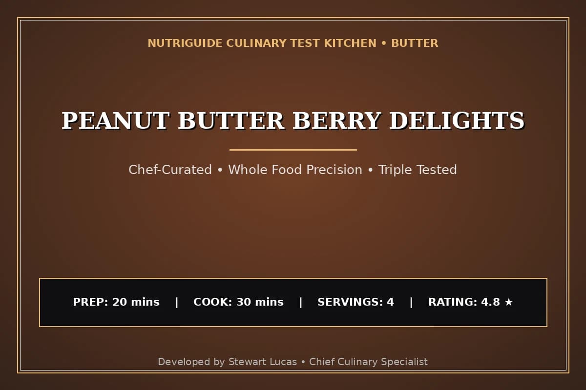 Peanut Butter Berry Delights