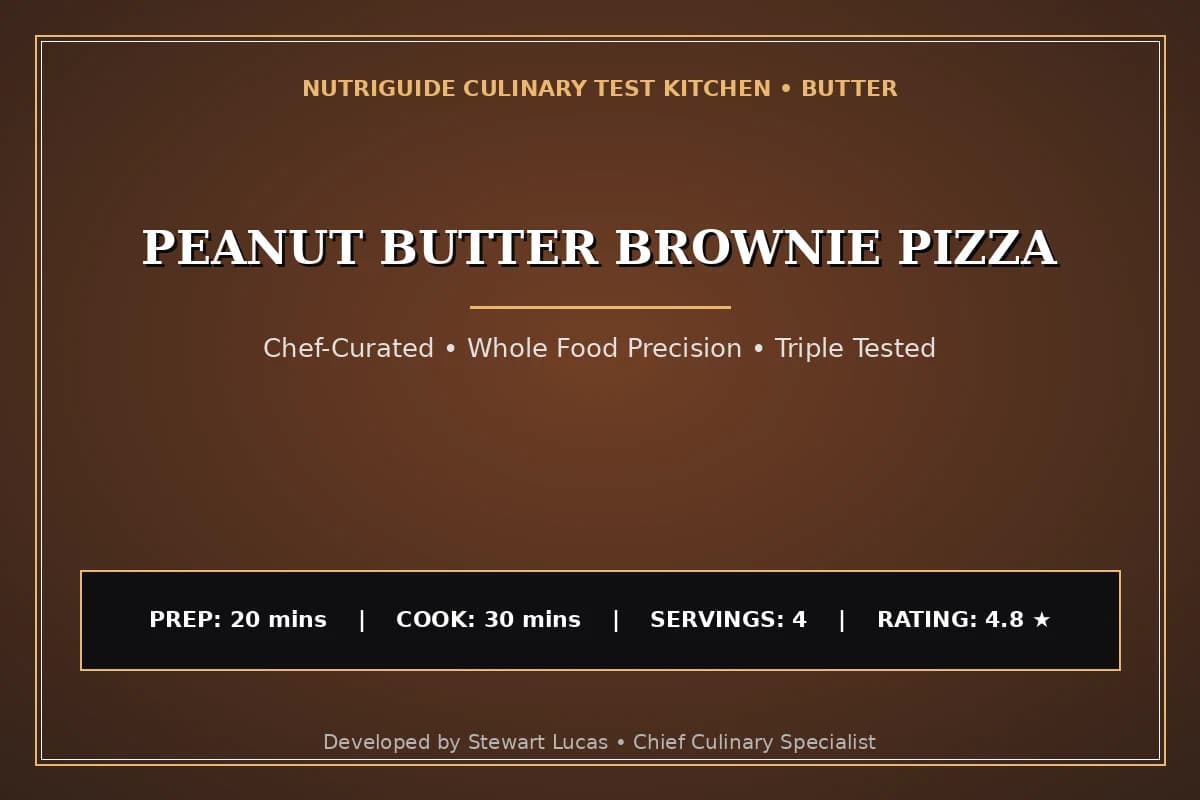 Peanut Butter Brownie Pizza