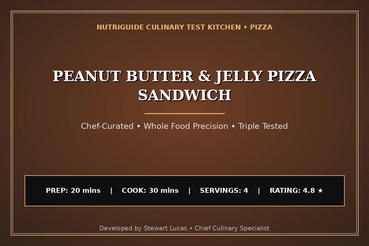 Peanut Butter & Jelly Pizza Sandwich