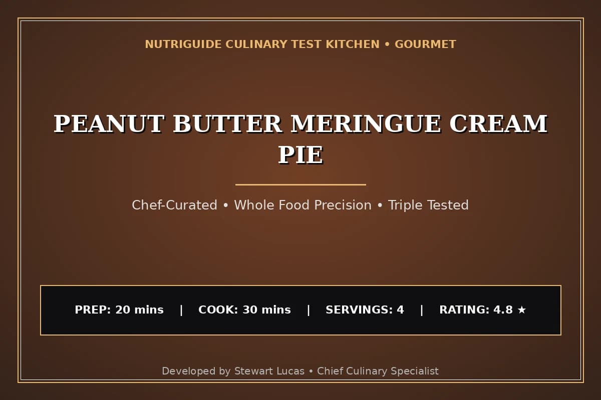 Peanut Butter Meringue Cream Pie