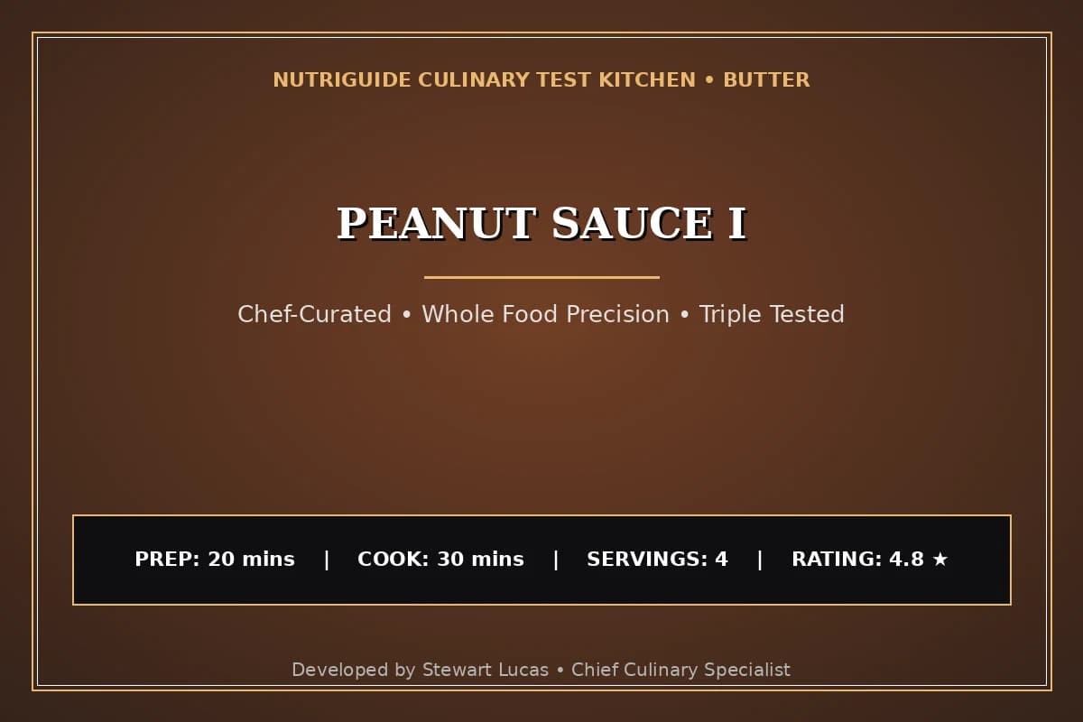 Peanut Sauce I