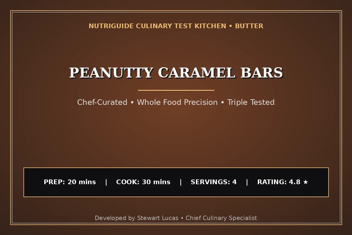 Peanutty Caramel Bars