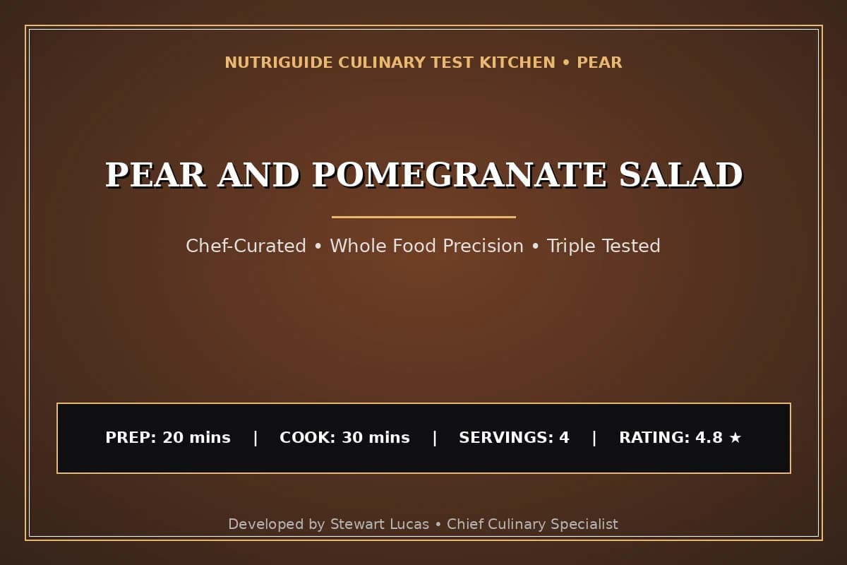 Pear And Pomegranate Salad