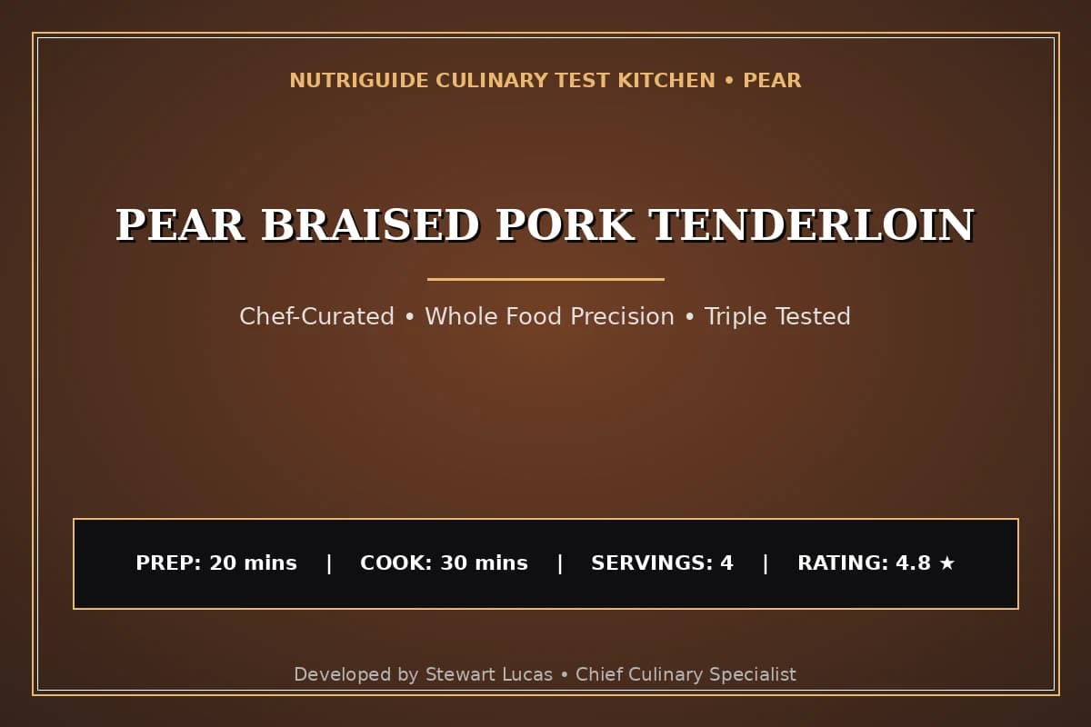 Pear Braised Pork Tenderloin