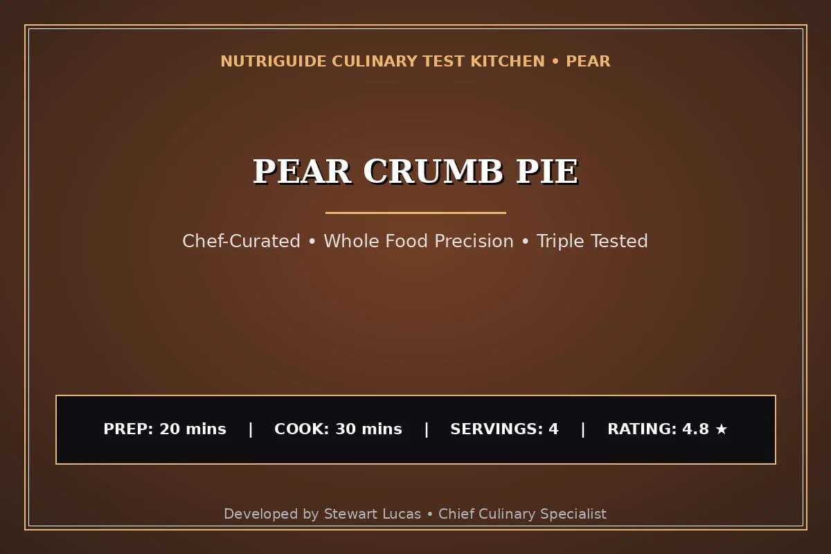 Pear Crumb Pie