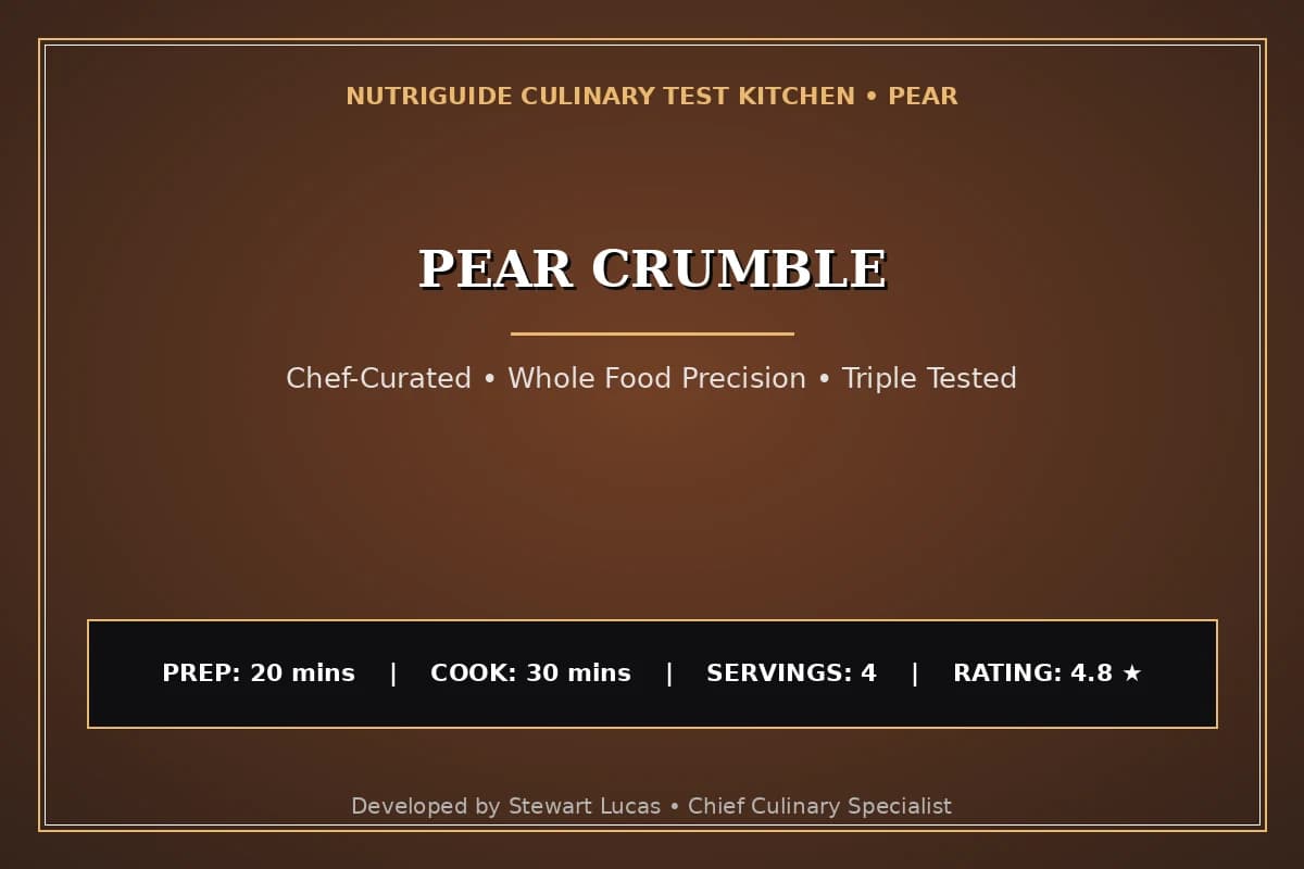 Pear Crumble