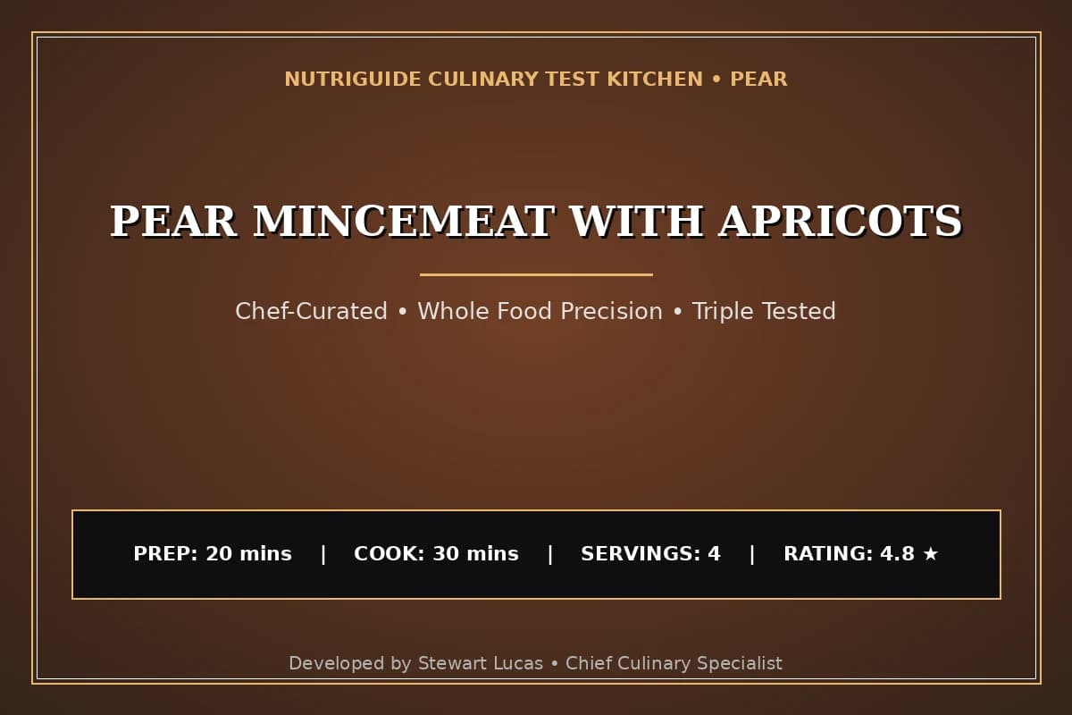 Pear Mincemeat With Apricots