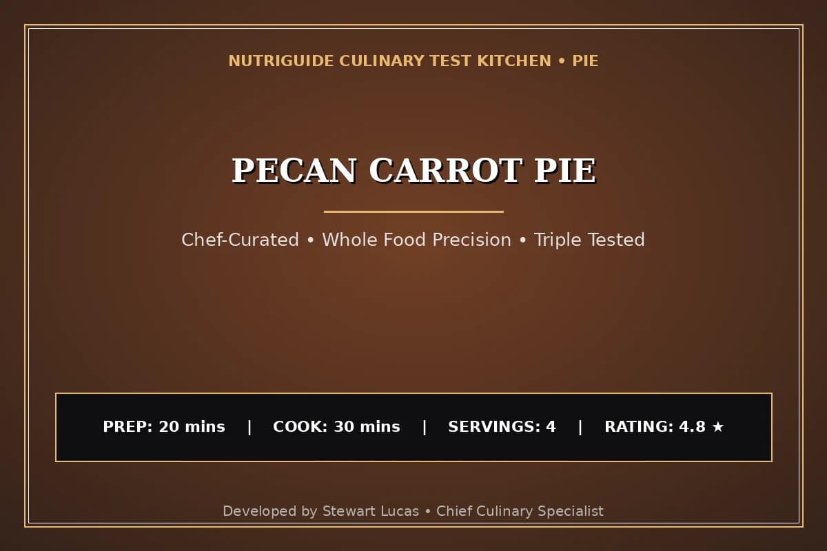 Pecan Carrot Pie