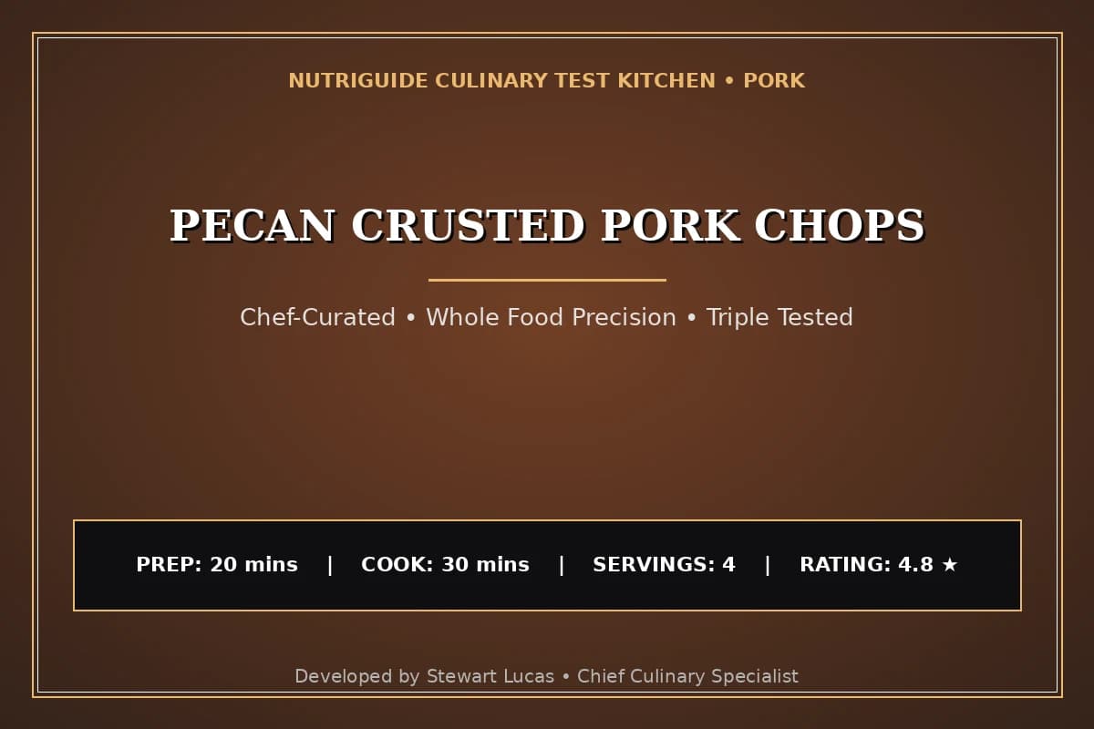 Pecan Crusted Pork Chops