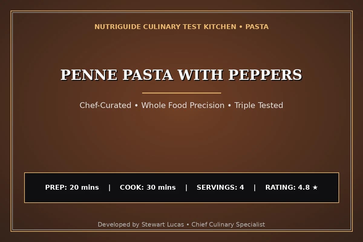 Penne Pasta With Peppers