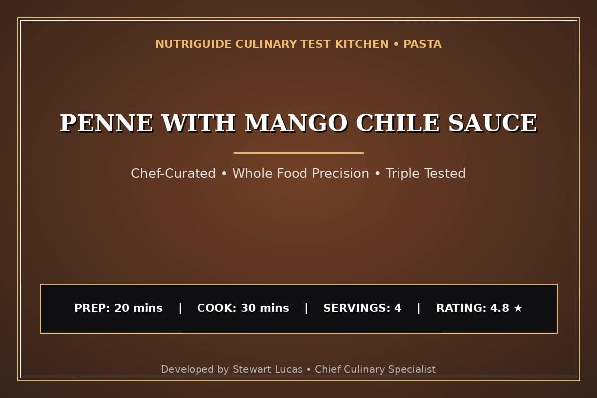 Penne With Mango Chile Sauce