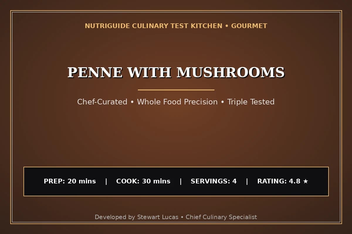 Penne With Mushrooms