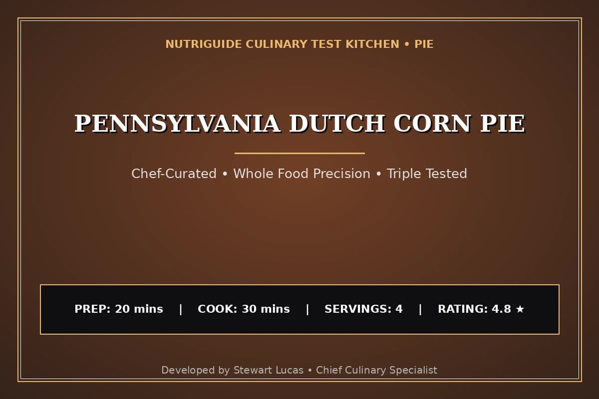 Pennsylvania Dutch Corn Pie
