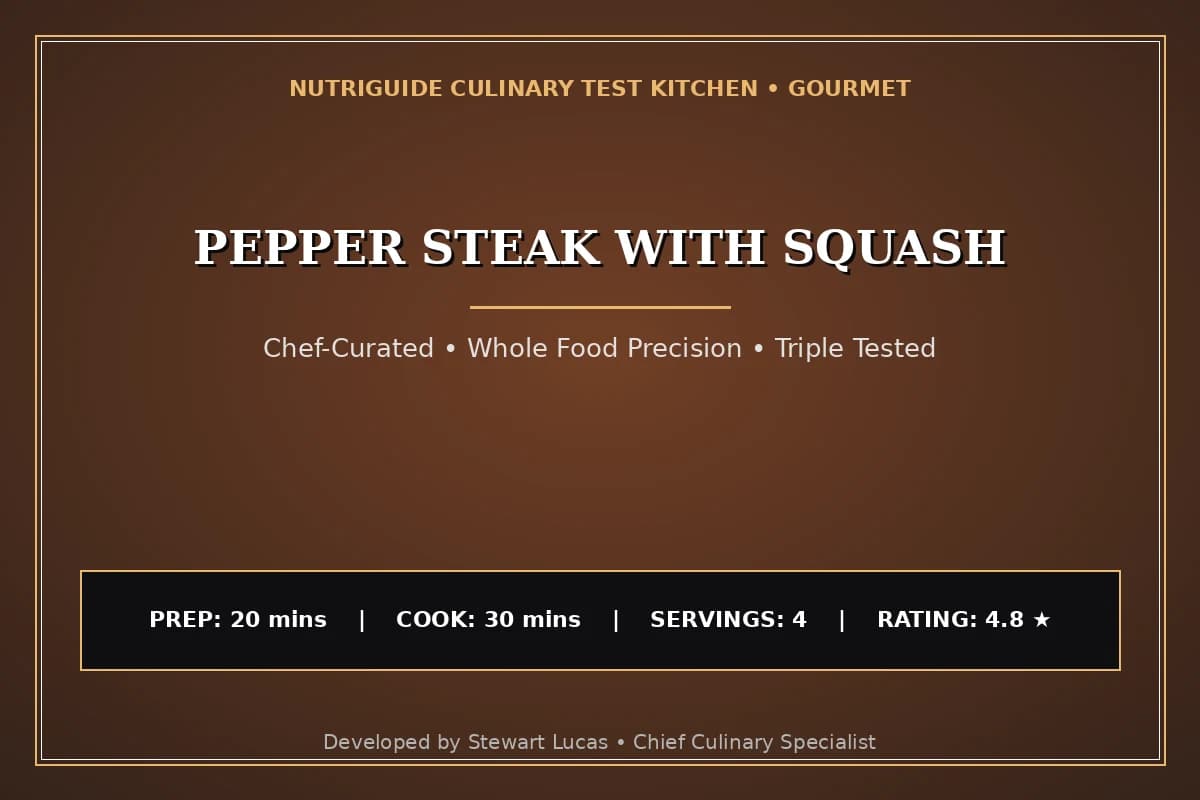 Pepper Steak With Squash