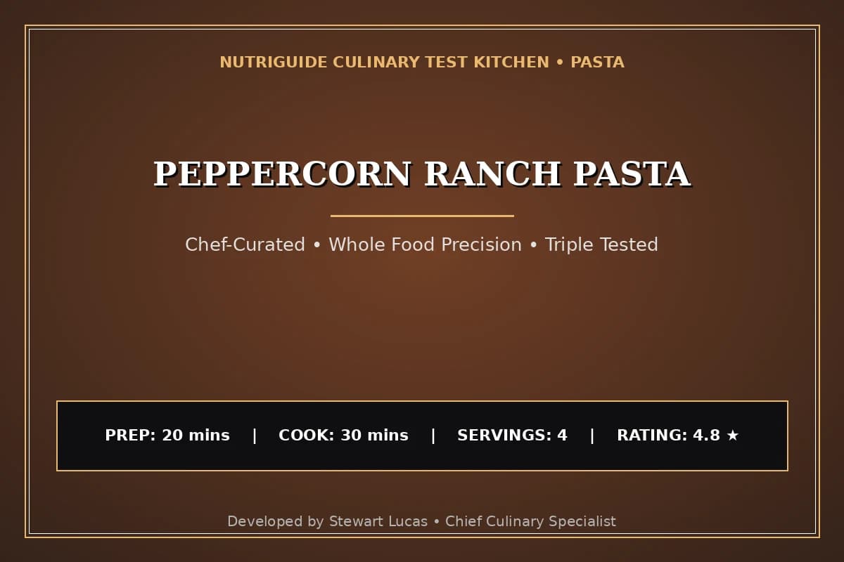 Peppercorn Ranch Pasta