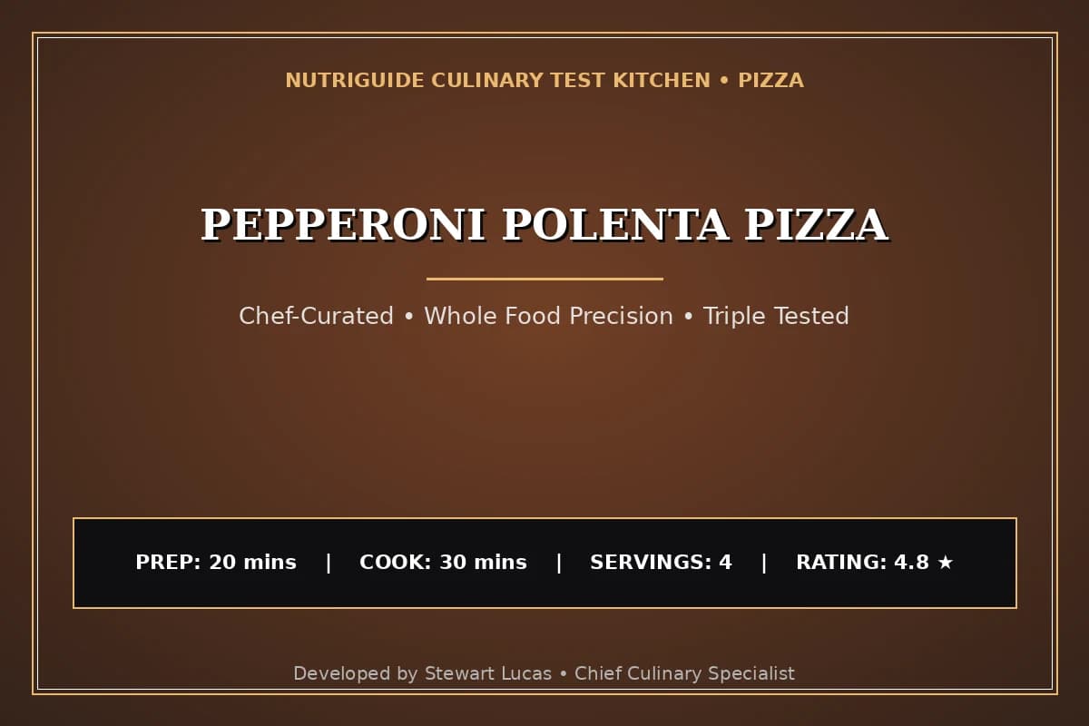 Pepperoni Polenta Pizza