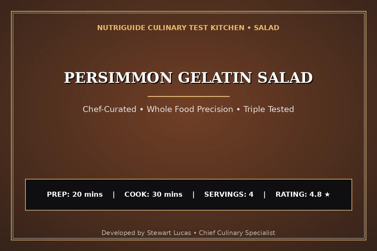 Persimmon Gelatin Salad