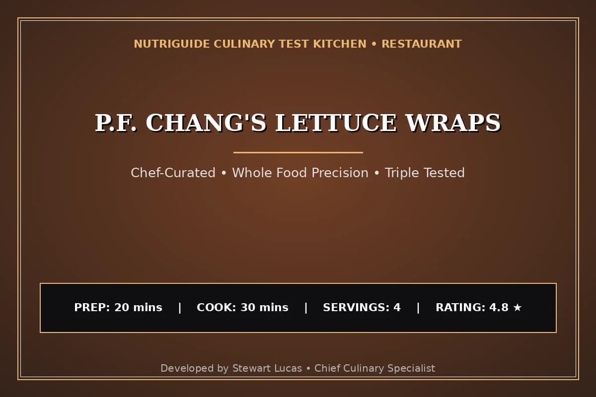 P.F. Chang'S Lettuce Wraps