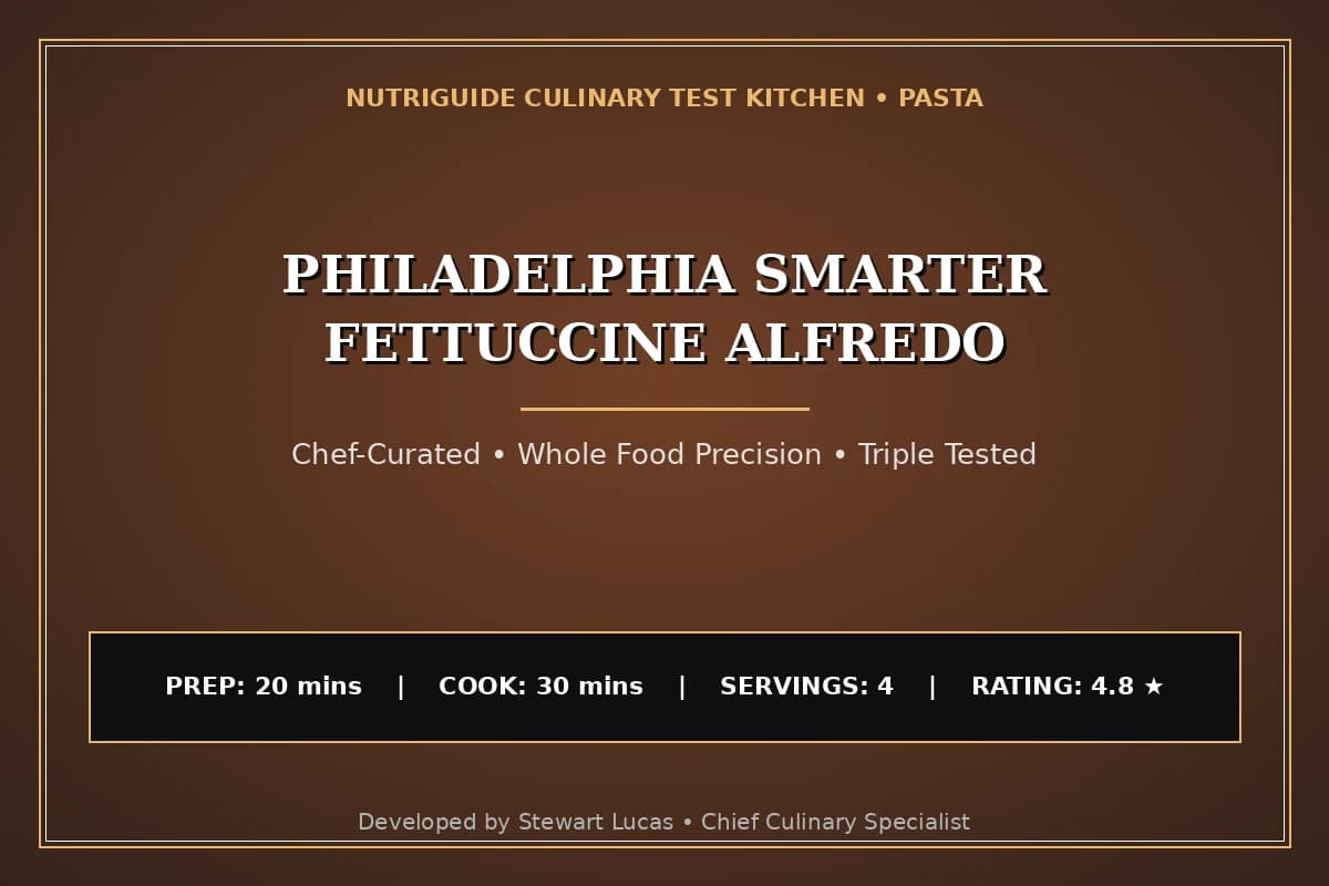 Philadelphia Smarter Fettuccine Alfredo