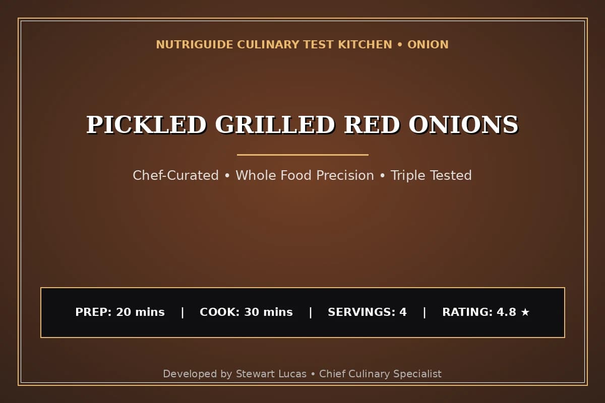 Pickled Grilled Red Onions