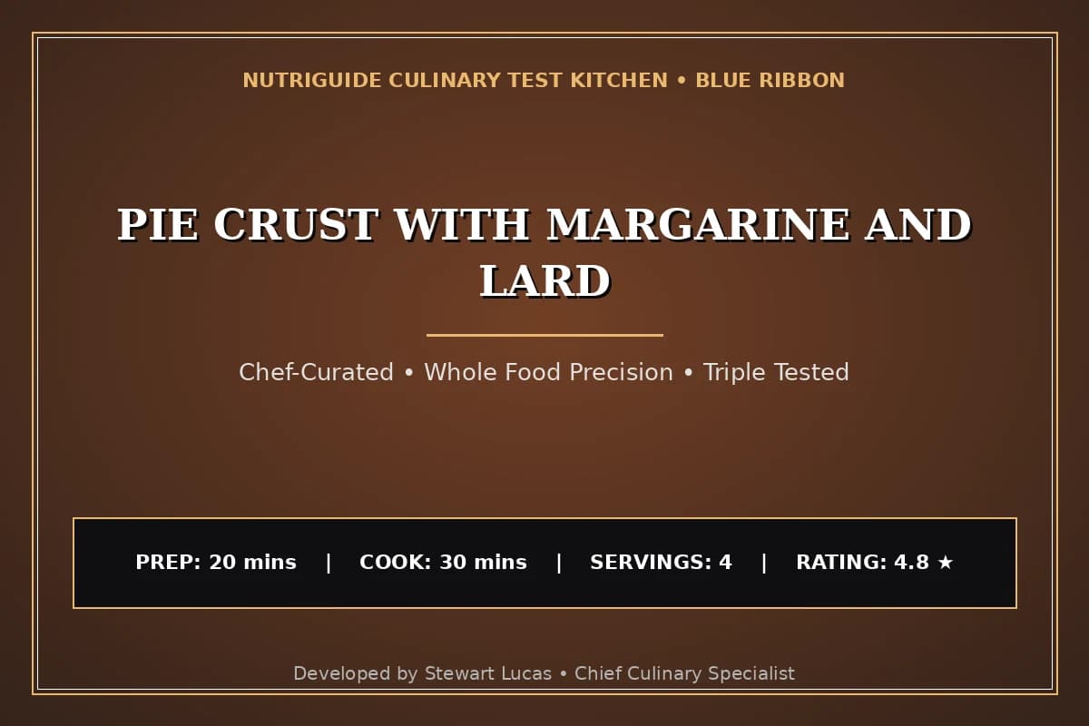 Pie Crust With Margarine And Lard