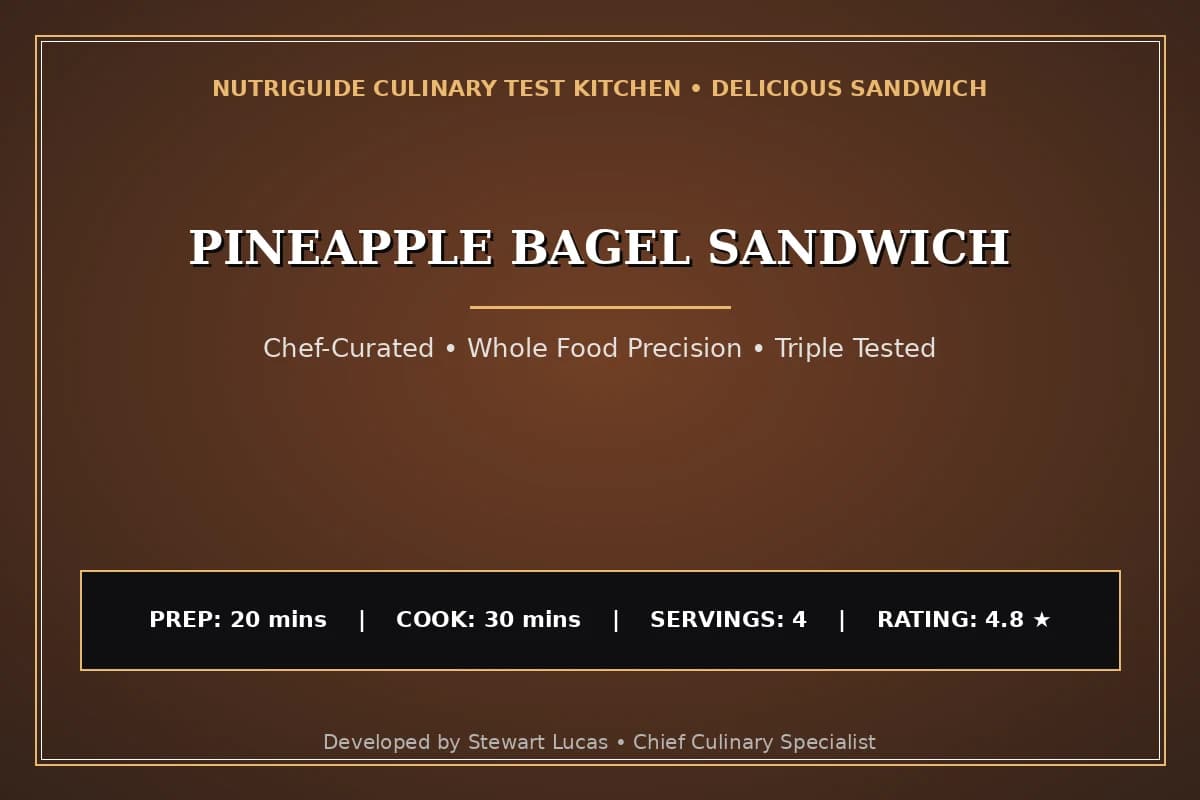 Pineapple Bagel Sandwich