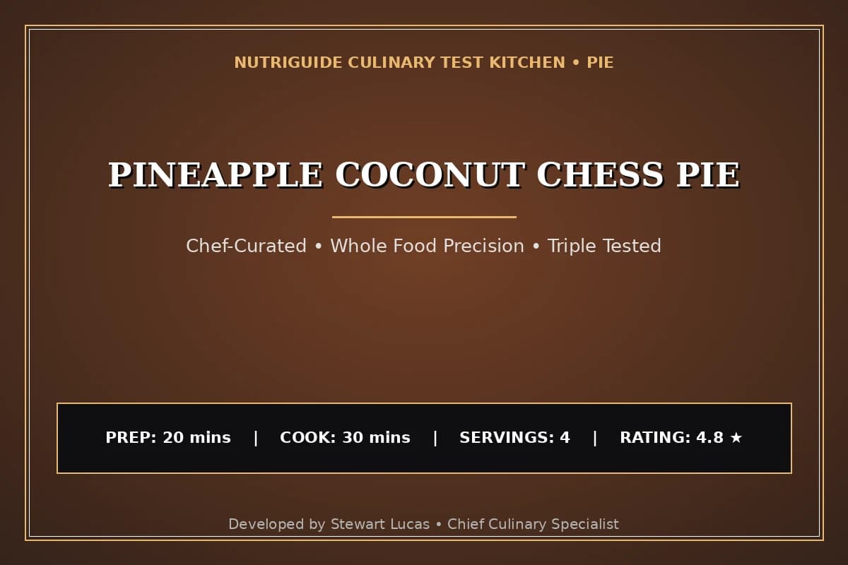 Pineapple Coconut Chess Pie