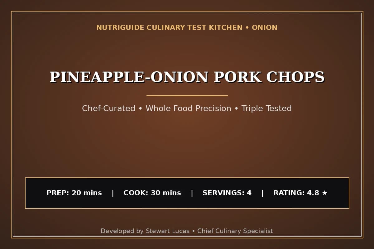 Pineapple-Onion Pork Chops