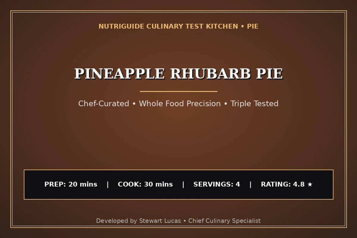 Pineapple Rhubarb Pie