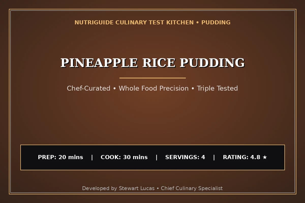 Pineapple Rice Pudding