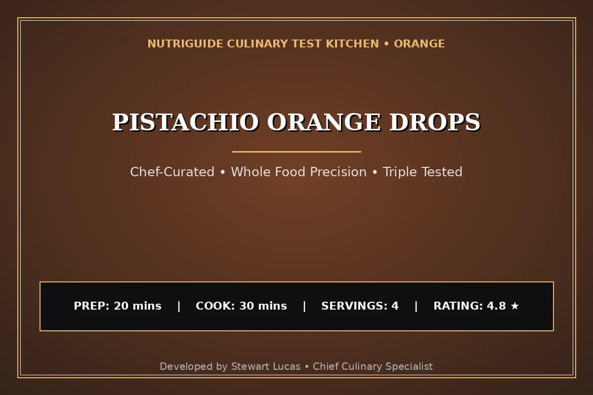 Pistachio Orange Drops