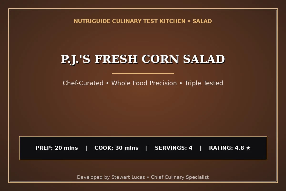 P.J.'S Fresh Corn Salad