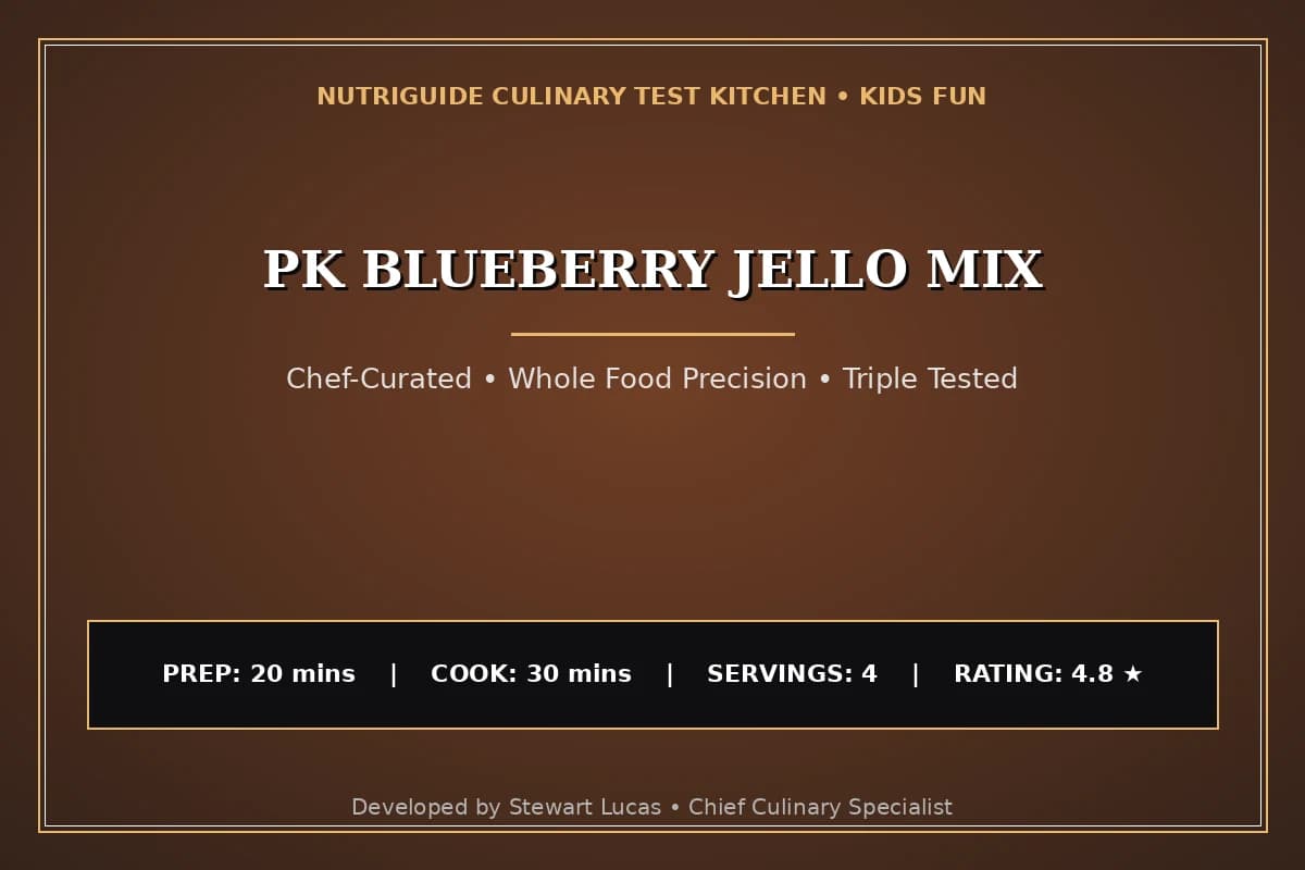 Pk Blueberry Jello Mix