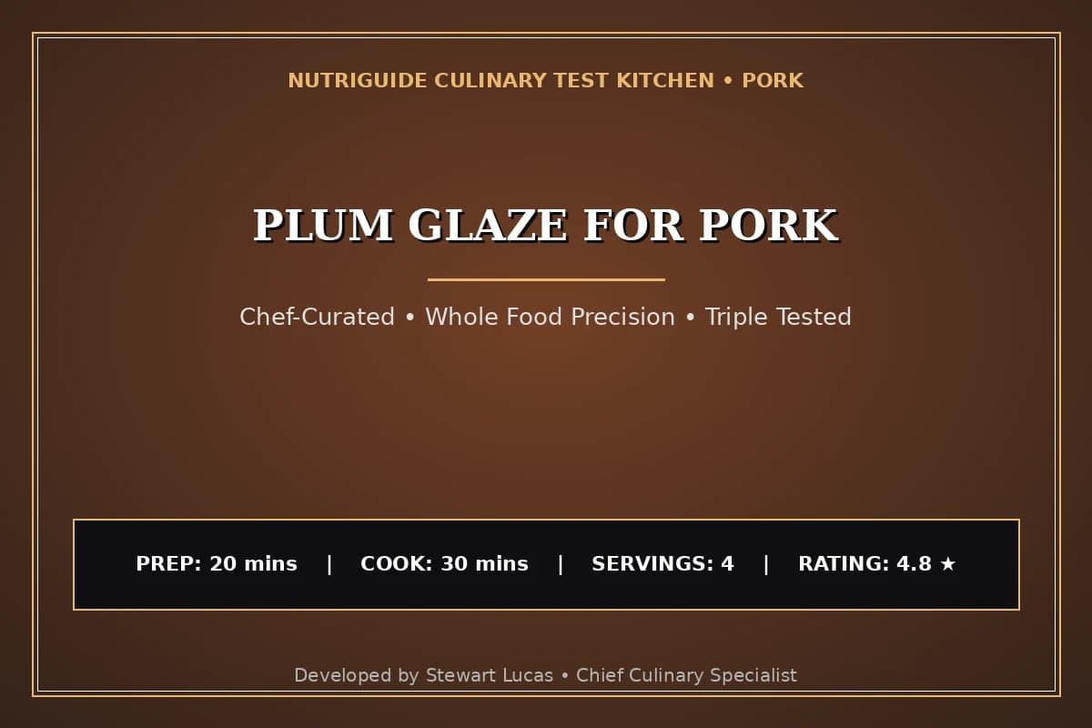 Plum Glaze For Pork