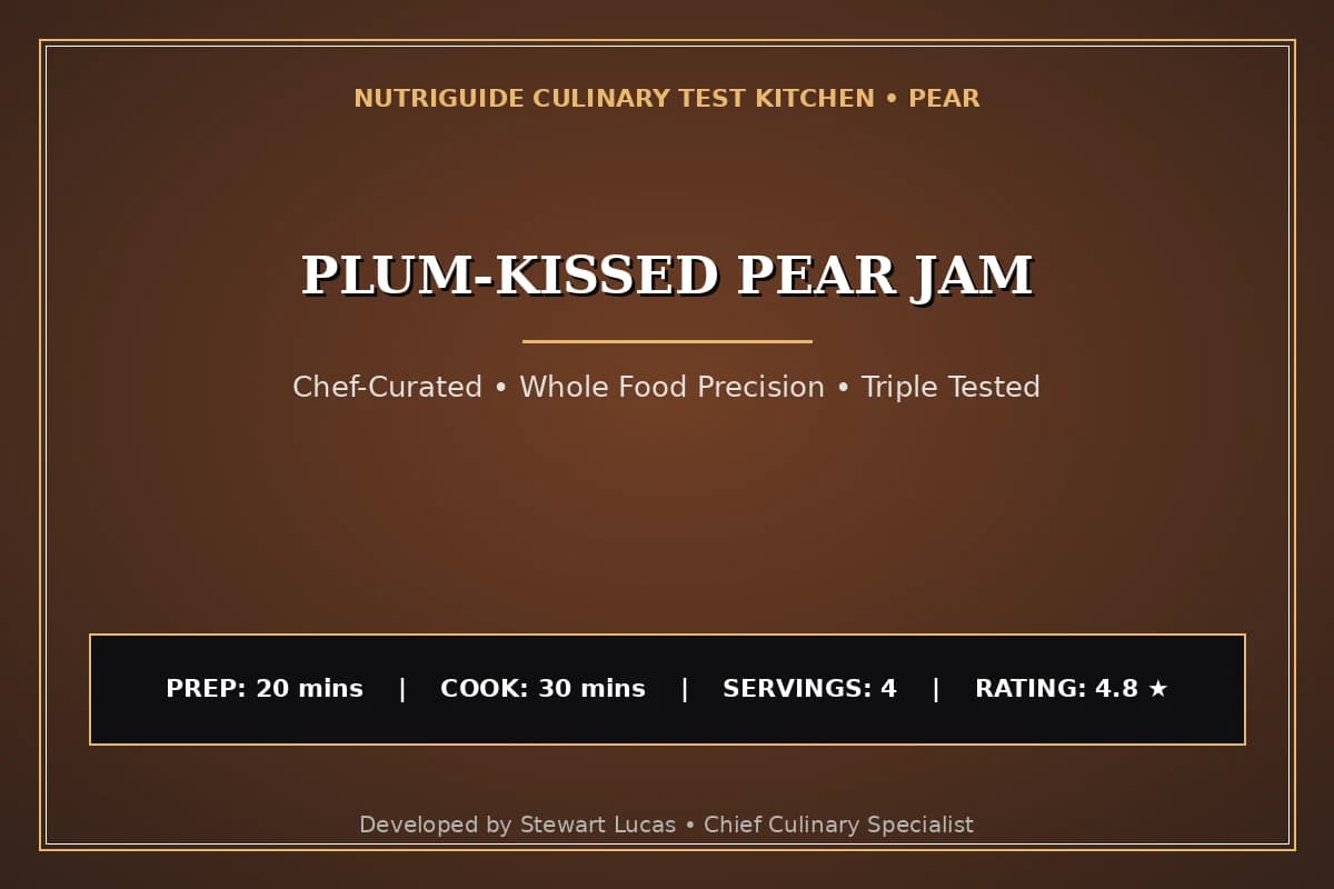 Plum-Kissed Pear Jam
