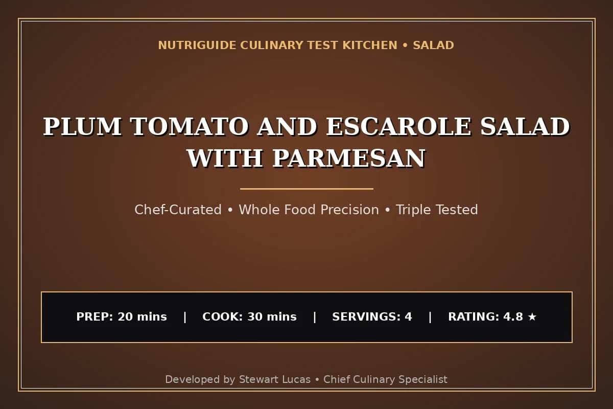 Plum Tomato And Escarole Salad With Parmesan