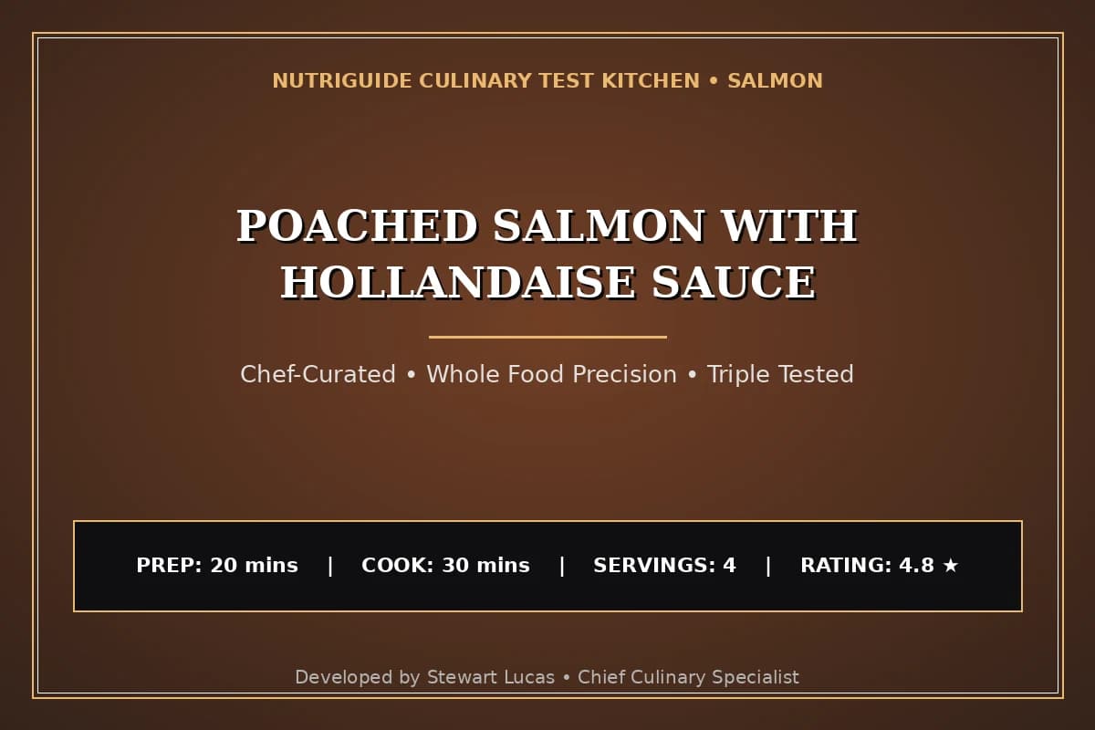 Poached Salmon With Hollandaise Sauce