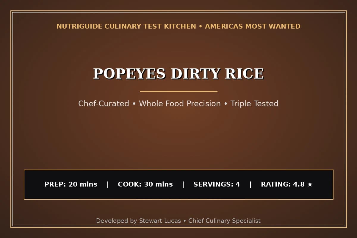 Popeyes Dirty Rice