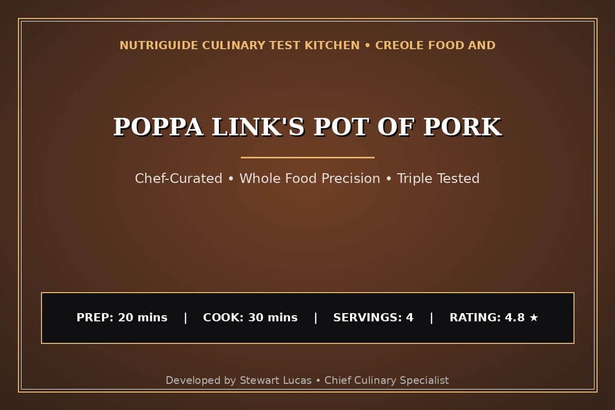 Poppa Link'S Pot Of Pork